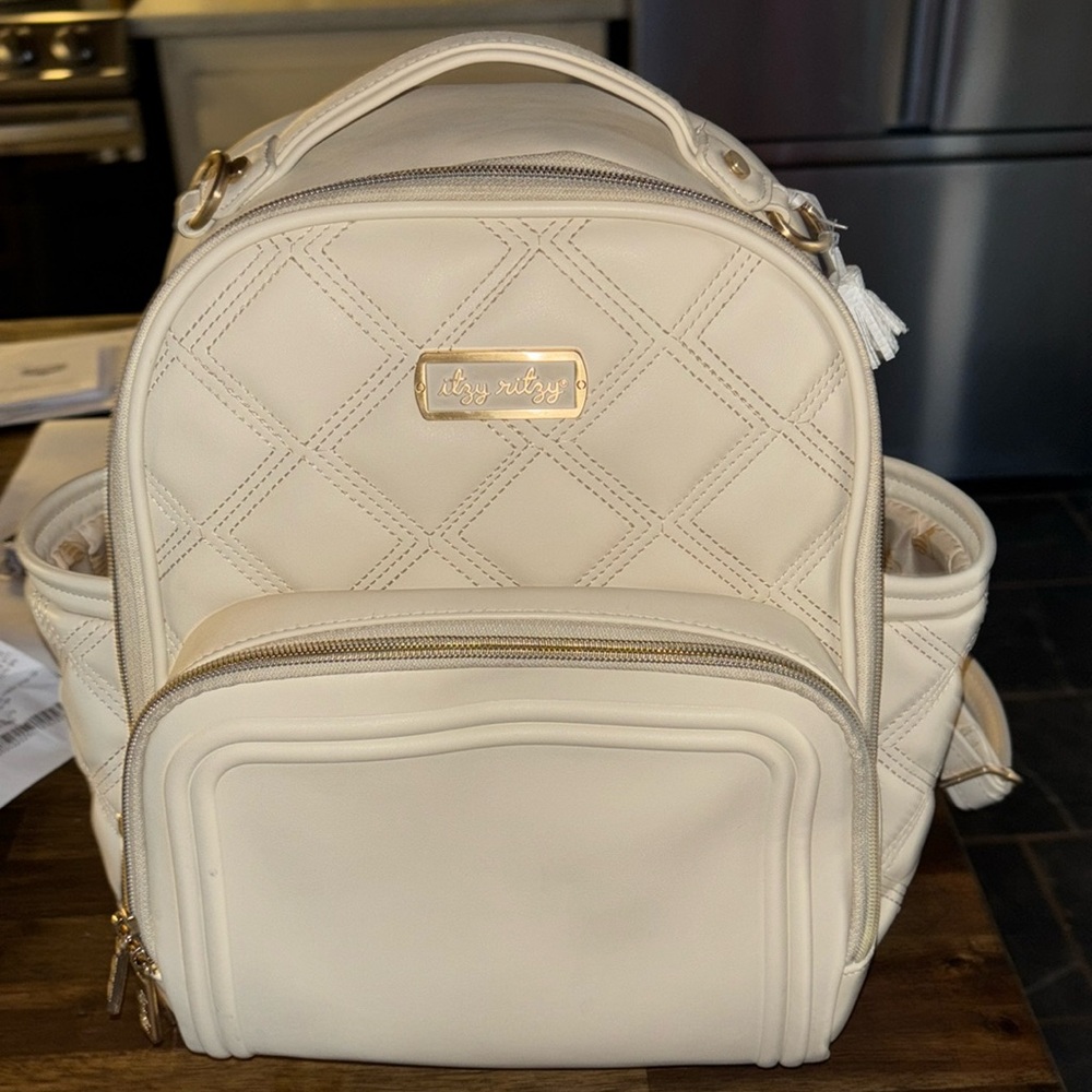 Itzy Ritzy Mini Plus Diaper Bag - Milk and Honey